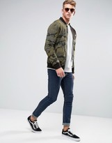 Thumbnail for your product : Le Breve MA1 Camo Sweat Zip Through