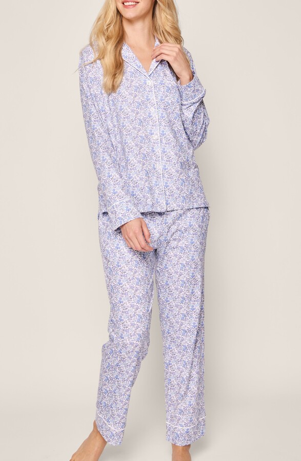 Petite Plume Floral Print Pima Cotton Pajamas