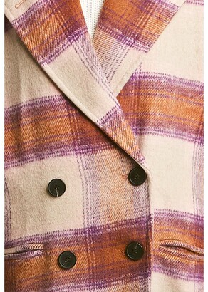 AVEC LES FILLES Relaxed Walker Wool-Blend Coat