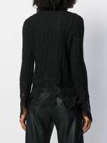 Thumbnail for your product : Ermanno Scervino fitted lace detail jumper