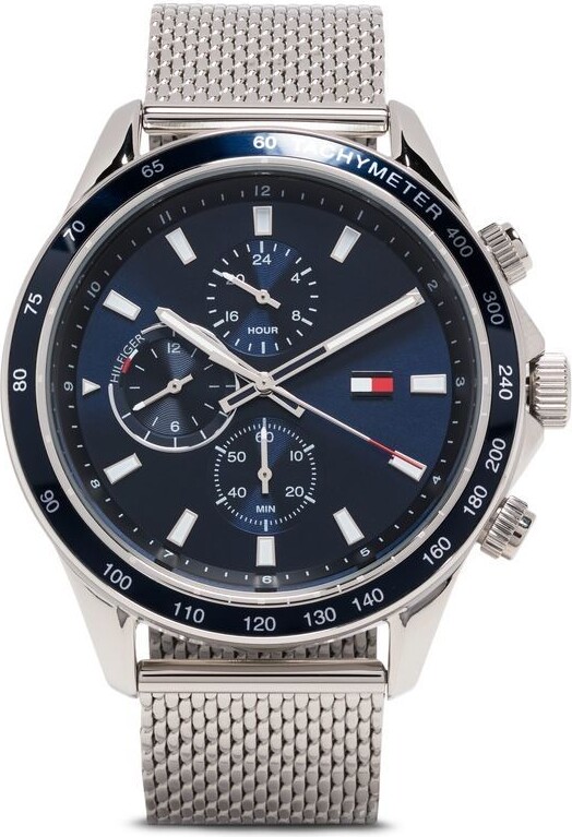 Tommy Hilfiger Mens Watch Franklin 1710186 with Black Dial - ShopStyle
