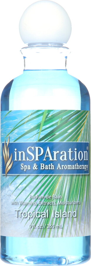InSPAration Spa and Bath Aromatherapy, Tropical Island Liquid, 9 oz