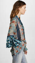 Thumbnail for your product : Anna Sui Flower Child Panel Chiffon Tunic