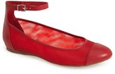 Thumbnail for your product : BCBGeneration 'Bray' Ankle Strap Mesh Flat (Women)
