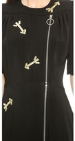 Thumbnail for your product : Carven Long Sleeve Arrow Dress