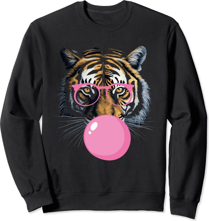 Cool Big King Tiger Bubble Gum & Glasses Apparel Cool Big King Tiger