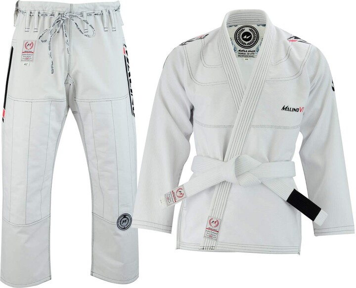 Malino Fight Wear Brazilian Jiu Jitsu Suit BJJ Gi Uniform Pearl Weave 100 Cotton 550Gsm (A4