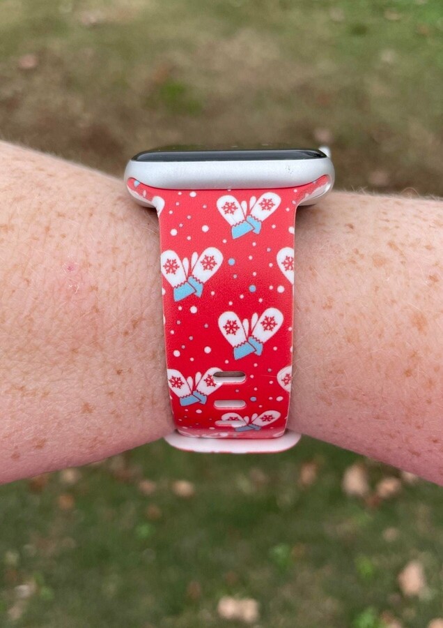 Christmas Mitt Watch Band Compatible With Apple Samsung Garmin