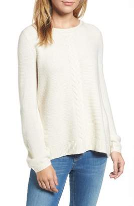 Caslon Women's Cable Front Sweater