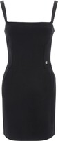 Thumbnail for your product : Dolce & Gabbana Logo Plaque Sleeveless Stretched Mini Dress