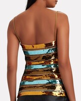 Thumbnail for your product : Galvan Stargaze Sequined Sleeveless Top