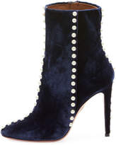 Thumbnail for your product : Aquazzura Folly Pearly Velvet Booties