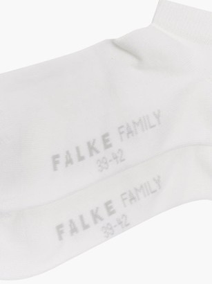 Falke Family Stretch-cotton Ankle Socks - White