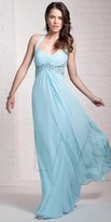 Thumbnail for your product : LM Collection Strappy Sweetheart Embellished Long Evening Dress