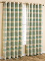 Thumbnail for your product : Silver oval and stripe eyelet curtain