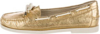 Michael Kors Metallic Boat Shoes