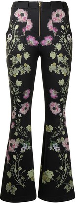 Cynthia Rowley Hunter floral-print trousers