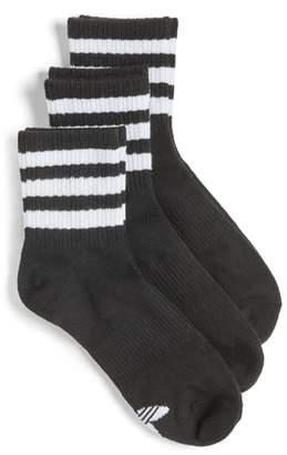 adidas 3-Pack 3-Stripe Ankle Socks