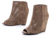 Thumbnail for your product : Ash June Perforated Wedge Booties