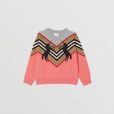Thumbnail for your product : Burberry Unicorn Embroidered Technical Wool Sweater
