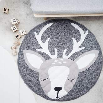 Norse Folk Baby And Children's Grey Deer Playmat