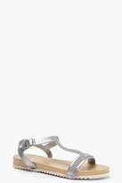 Thumbnail for your product : boohoo Diamante T-Bar Sandals