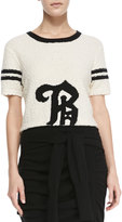 Thumbnail for your product : Band Of Outsiders Knit Short-Sleeved "B" Top