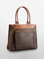 Thumbnail for your product : Hudson Logo Leather Large Tote Bag