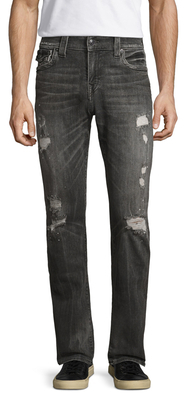 True Religion Geno Distressed Straight Jeans