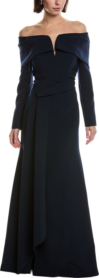 Carla Ruiz Off-The-Shoulder Maxi Dress