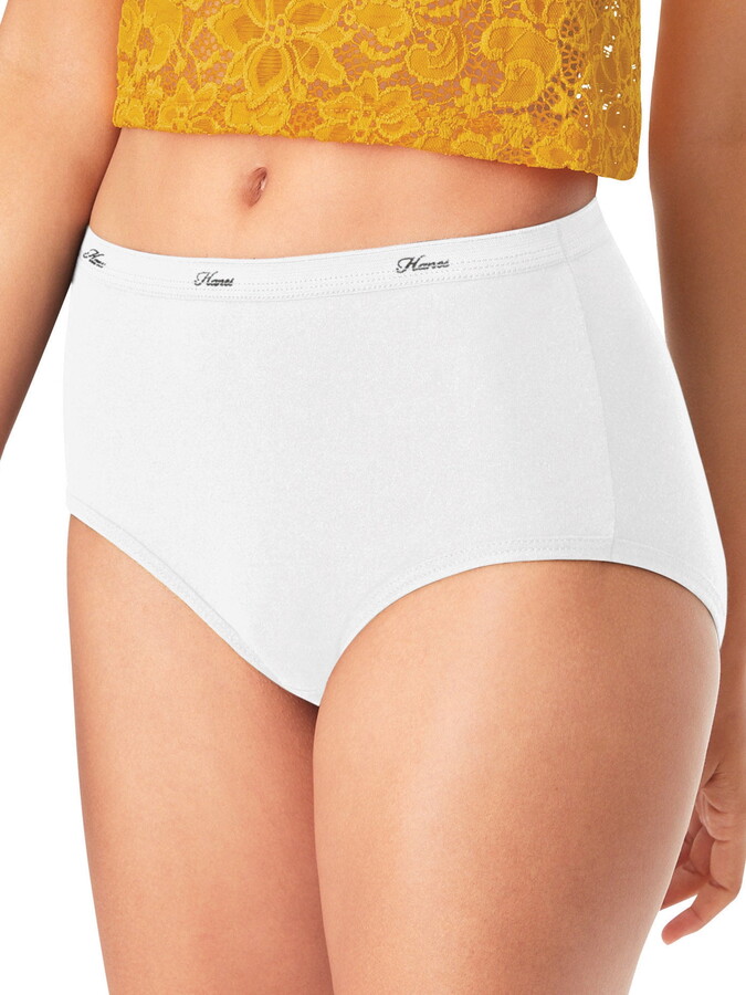 Hanes Women’s Super Value Bonus Cool Comfort Cotton Brief Underwear, 6+3 Bonus Pack
