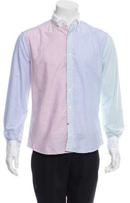 Michael Bastian Colorblock Striped Shirt w/ Tags
