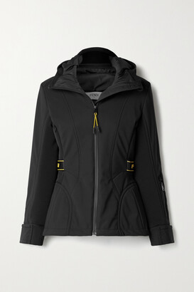 Fendi Rubber-trimmed Paneled Hooded Ski Jacket - Black