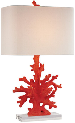 Artistic Home & Lighting 28In Red Coral Table Lamp