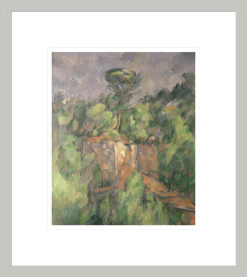 Red Barrel Studio Bibemus Quarry by Paul Cézanne -Framed Giclee Print