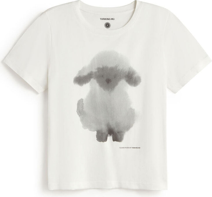 Thinking Mu White Cloud Sheep Ida T-Shirt