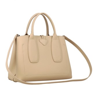 Longchamp Handbag Roseau Bag In Grained Leather With Shoulder Strap