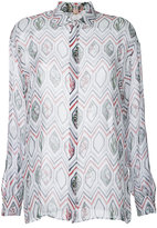 Giambattista Valli - geometric printed shirt - women - Soie - 38