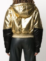 Thumbnail for your product : Just Cavalli Contrast-Panel Hooded Puffer Jacket