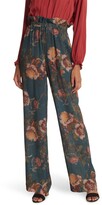 Thumbnail for your product : Haute Hippie Floral High Waist Wide Leg Pants
