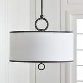 Thumbnail for your product : Crate & Barrel Axiom 24" Black Drum Pendant Light