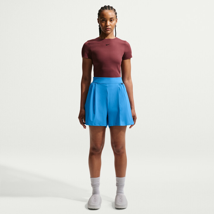 Nike Women's 24.7 PerfectStretch Dri-FIT High-Waisted Shorts in Blue | IB9184-435