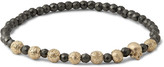 Thumbnail for your product : Luis Morais Gold and Hematite Bead Bracelet