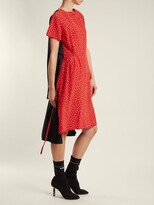 Thumbnail for your product : Vetements Contrast-panel Polka-dot Silk Dress