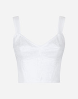 Thumbnail for your product : Dolce & Gabbana Shaper Corset Bustier In Lace And Jacquard
