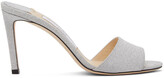 Thumbnail for your product : Jimmy Choo Silver Stacy 85 Mules