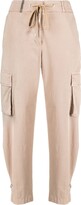 Thumbnail for your product : Peserico Cropped Drawstring-Waist Cargo Trousers