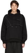 Thumbnail for your product : Feng Chen Wang Black Panelled Hoodie