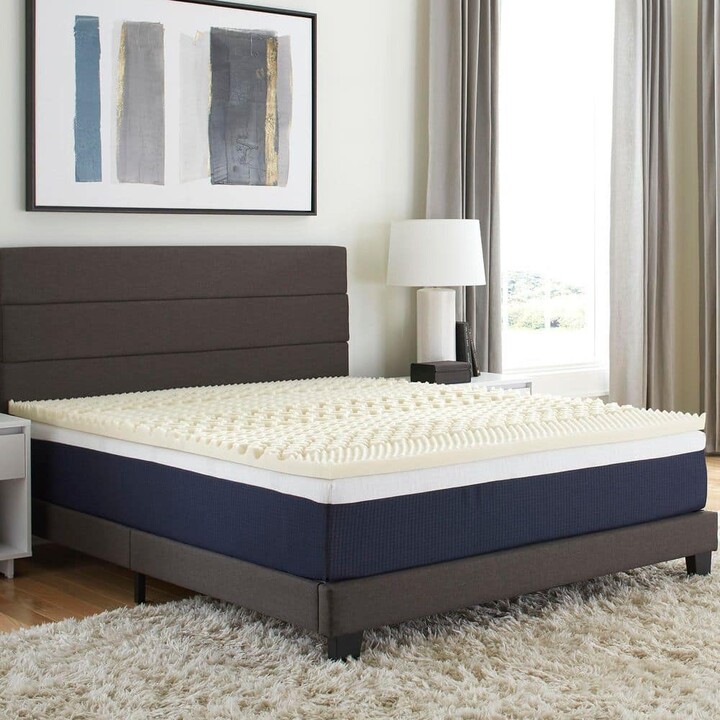 Comfort Tech 1.5 in. 7-Zone Mattress Topper Featuring Isotonic+ Memory Foam, Full