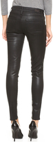 Thumbnail for your product : Paige Edgemont Ultra Skinny Black Silk Wash w/Zips